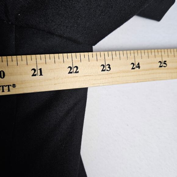 Apollo King Double Breasted Blazer Peak Lapel Black Mens 44R Suit Jacket Classic - Picture 10 of 16